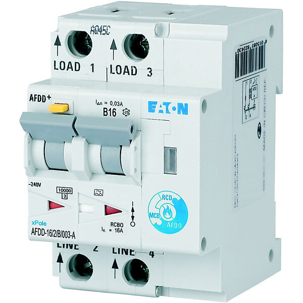Eaton Brandschutzschalter 2polig, B16A, 30mA AFDD-16/2/B/003-A